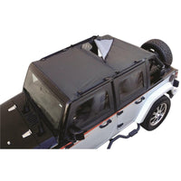 Rampage 2007-2018 Jeep Wrangler(JK) Unlimited Combo Sun Brief/Safari Top - Black Diamond - Roofs & Roof Accessories