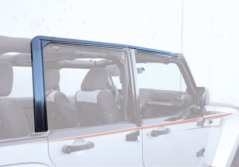 Rampage 2007-2018 Jeep Wrangler(JK) Unlimited Door Surround Kit - Black - Roofs & Roof Accessories