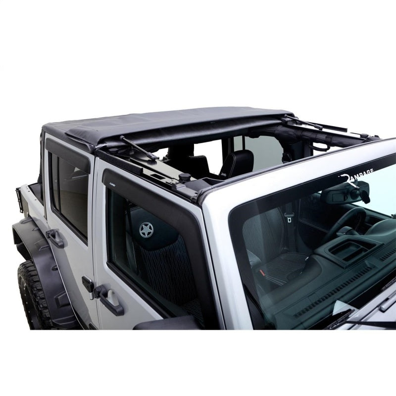Rampage 2007-2018 Jeep Wrangler(JK) Unlimited Trailview Fastback - Black Diamond - Roofs & Roof Accessories