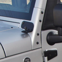 Rampage 2007-2018 Jeep Wrangler(JK) Windshield Hinge Light Bracket - Black - Exterior Styling