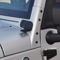 Rampage 2007-2018 Jeep Wrangler(JK) Windshield Hinge Light Bracket - Black - Exterior Styling
