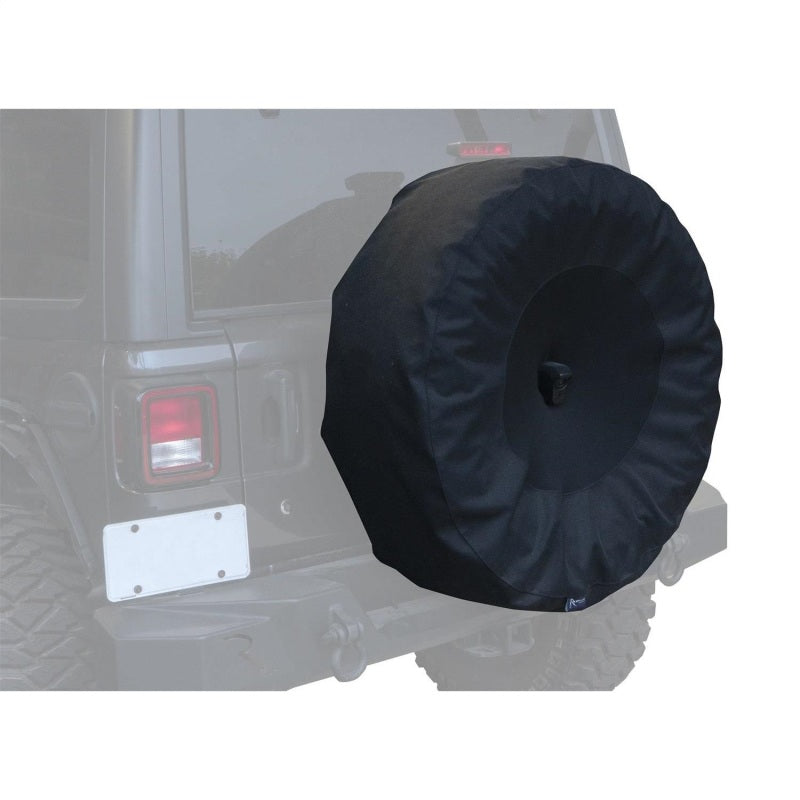 Rampage 2018-2019 Jeep Wrangler(JL) Sport 2-Door Tire Cover w/Cam Slot 33in -35in - Black - Exterior Styling