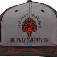 Highway 21 Ranger Hat Black/grey - Black/Grey / One Size Fits Most - Harddrive Products