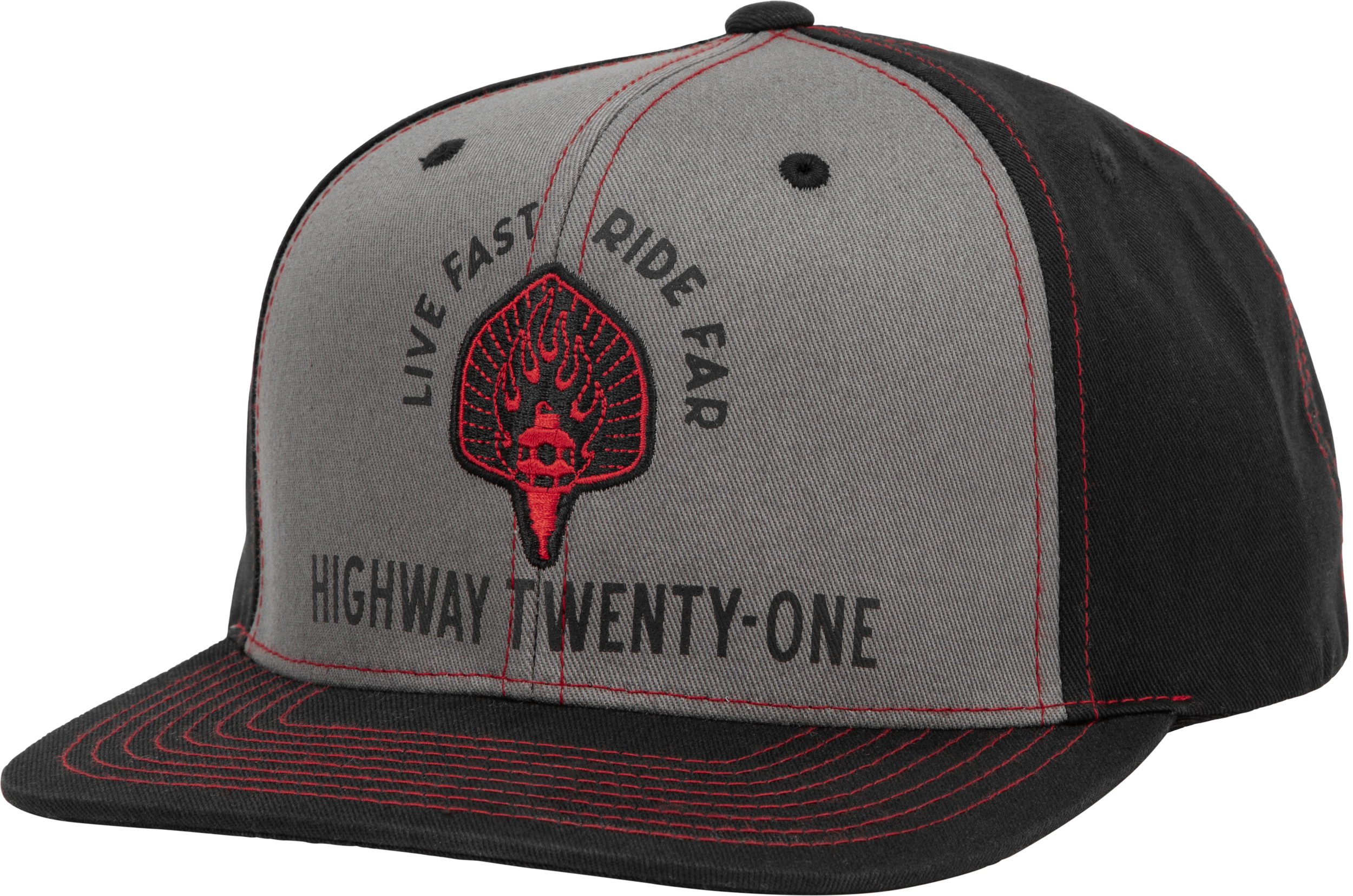 Highway 21 Ranger Hat Black/grey - Black/Grey / One Size Fits Most - Harddrive Products