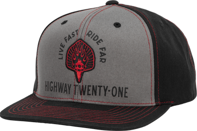 Highway 21 Ranger Hat Black/grey - Black/Grey / One Size Fits Most - Harddrive Products