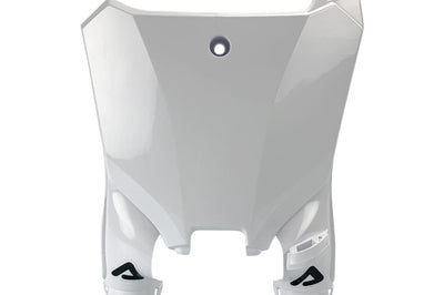 Acerbis Raptor Front Number Plate Green Kaw - White - Offroad Collection