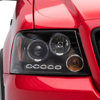 Raxiom 04-08 Ford F-150 Dual LED Halo Projector Headlights- Black Housing (Clear Lens) - Lights
