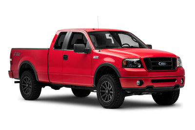 Raxiom 04-08 Ford F-150 Dual LED Halo Projector Headlights- Black Housing (Clear Lens) - Lights