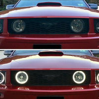 Raxiom 05-09 Ford Mustang GT V6 Axial Series CCFL Halo Projector Headlight- Blk Housing (Smkd Lens) - Lights