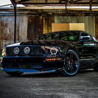 Raxiom 05-09 Ford Mustang GT V6 Axial Series CCFL Halo Projector Headlight- Blk Housing (Smkd Lens) - Lights