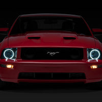 Raxiom 05-09 Ford Mustang GT V6 Axial Series CCFL Halo Projector Headlight- Blk Housing (Smkd Lens) - Lights