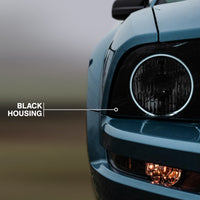 Raxiom 05-09 Ford Mustang GT V6 Axial Series CCFL Halo Projector Headlight- Blk Housing (Smkd Lens) - Lights