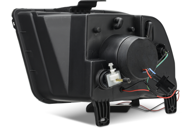 Raxiom 05-09 Ford Mustang Halogen 2010 Style LED Halo Headlights-Blk Hsng(Clear Lens/Excludes GT500) - Lights