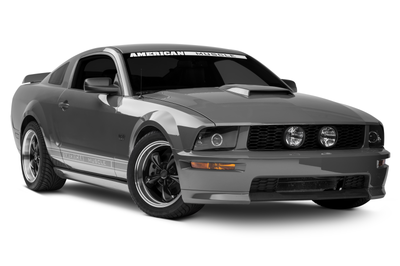 Raxiom 05-09 Ford Mustang Halogen 2010 Style LED Halo Headlights-Blk Hsng(Clear Lens/Excludes GT500) - Lights