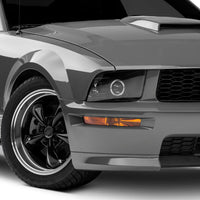 Raxiom 05-09 Ford Mustang Halogen 2010 Style LED Halo Headlights-Blk Hsng(Clear Lens/Excludes GT500) - Lights