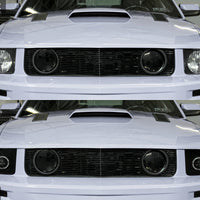 Raxiom 05-09 Ford Mustang Halogen 2010 Style LED Halo Headlights-Blk Hsng(Clear Lens/Excludes GT500) - Lights