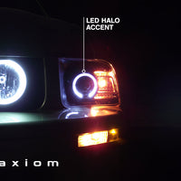 Raxiom 05-09 Ford Mustang Halogen 2010 Style LED Halo Headlights-Blk Hsng(Clear Lens/Excludes GT500) - Lights