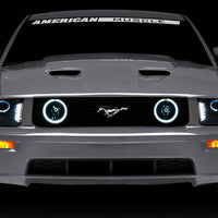 Raxiom 05-09 Ford Mustang w/ Halogen LED Halo Prjctr Headlights-Blk Hsng(Smoked Lens Exclude GT500) - Lights
