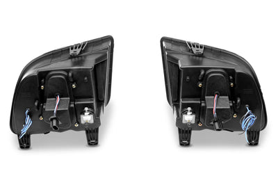 Raxiom 05-09 Ford Mustang w/ Halogen LED Halo Prjctr Headlights-Blk Hsng(Smoked Lens Exclude GT500) - Lights