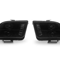 Raxiom 05-09 Ford Mustang w/ Halogen LED Halo Prjctr Headlights-Blk Hsng(Smoked Lens Exclude GT500) - Lights