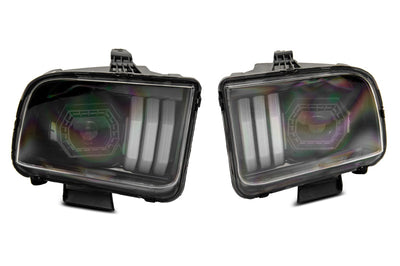 Raxiom 05-09 Ford Mustang w/ Halogen Prjctor Headlights- Black Housing (Clear Lens) (No GT500) Lights