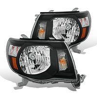 Raxiom 05-09 Toyota Tacoma Headlights- Black Housing (Clear Lens) - Lights