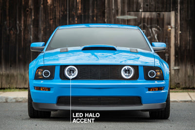 Raxiom 05-12 Ford Mustang GT LED Halo Fog Lights (Chrome)