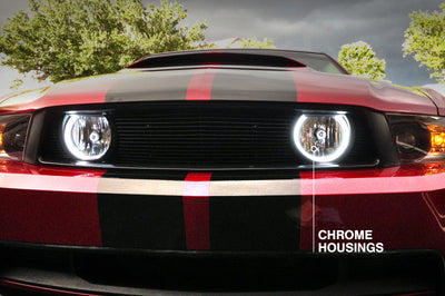 Raxiom 05-12 Ford Mustang GT LED Halo Fog Lights (Chrome)