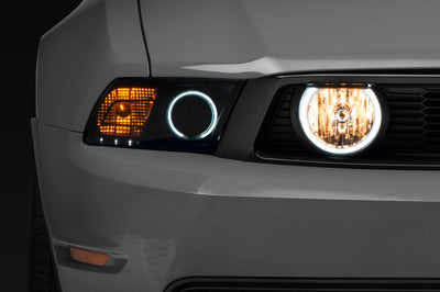 Raxiom 05-12 Ford Mustang GT LED Halo Fog Lights (Chrome)