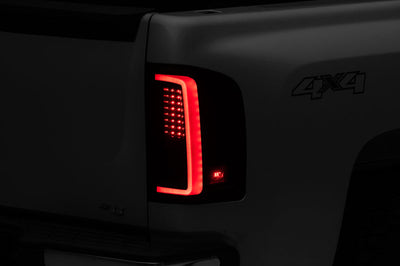 Raxiom 07-13 Chevy Silverado 1500 G2 LED Tail Lights- Black Housing (Clear Lens) - Lights