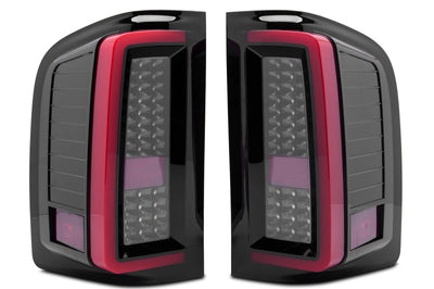 Raxiom 07-13 Chevy Silverado 1500 G2 LED Tail Lights- Black Housing (Clear Lens) - Lights
