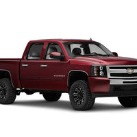 Raxiom 07-13 Silverado 1500 Super White LED Halo Projector Headlights- Black Housing (Clear Lens) - Lights