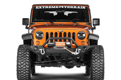 Raxiom 07-18 Jeep Wrangler JK 50-Inch LED Light Bar Windshield Mount w/ Auxiliary Bracket - Lights