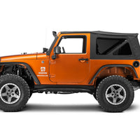 Raxiom 07-18 Jeep Wrangler JK 50-Inch LED Light Bar Windshield Mount w/ Auxiliary Bracket - Lights