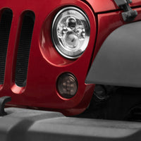 Raxiom 07-18 Jeep Wrangler JK Axial Series LED Amber Turn Signals (Smoked) - Lights