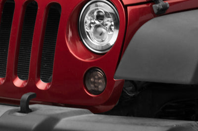 Raxiom 07-18 Jeep Wrangler JK Axial Series LED Amber Turn Signals (Smoked) - Lights
