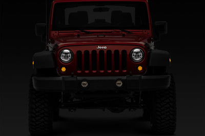Raxiom 07-18 Jeep Wrangler JK Axial Series LED Amber Turn Signals (Smoked) - Lights