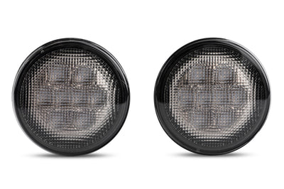 Raxiom 07-18 Jeep Wrangler JK Axial Series LED Amber Turn Signals (Smoked) - Lights
