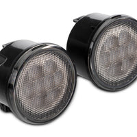 Raxiom 07-18 Jeep Wrangler JK Axial Series LED Amber Turn Signals (Smoked) - Lights