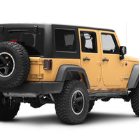 Raxiom 07-18 Jeep Wrangler JK Axial Series LED Halo Tail Lights- Black Housing (Dark Smoked Lens) - Lights