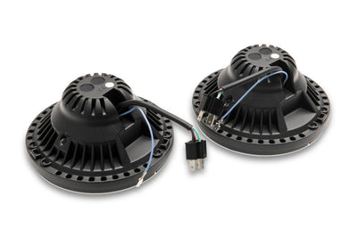 Raxiom 07-18 Jeep Wrangler JK Axial Series LED Headlights- Black Housing (Clear Lens) - Lights
