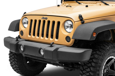 Raxiom 07-18 Jeep Wrangler JK Axial Series LED Turn Signals w/ Halo (Smoked) - Lights