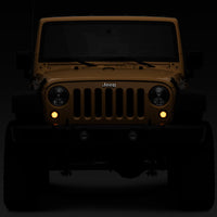 Raxiom 07-18 Jeep Wrangler JK Axial Series LED Turn Signals w/ Halo (Smoked) - Lights