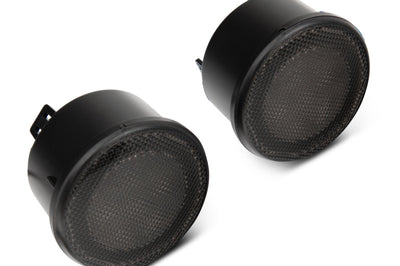 Raxiom 07-18 Jeep Wrangler JK Axial Series LED Turn Signals w/ Halo (Smoked) - Lights