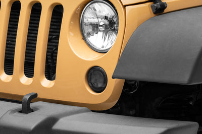 Raxiom 07-18 Jeep Wrangler JK Axial Series LED Turn Signals w/ Halo (Smoked) - Lights