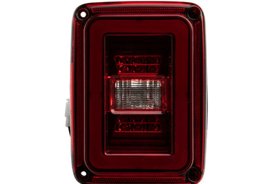 Raxiom 07-18 Jeep Wrangler JK JL Style LED Tail Lights- Black Housing - Red Lens - Lights