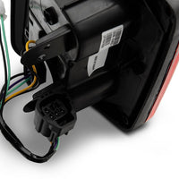 Raxiom 07-18 Jeep Wrangler JK JL Style LED Tail Lights- Black Housing - Red Lens - Lights