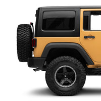 Raxiom 07-18 Jeep Wrangler JK JL Style LED Tail Lights- Black Housing - Red Lens - Lights