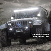 Raxiom 07-18 Jeep Wrangler JK LED Halo Headlights- Black Housing (Clear Lens) - Lights