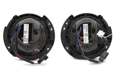 Raxiom 07-18 Jeep Wrangler JK LED Halo Headlights- Black Housing (Clear Lens) - Lights